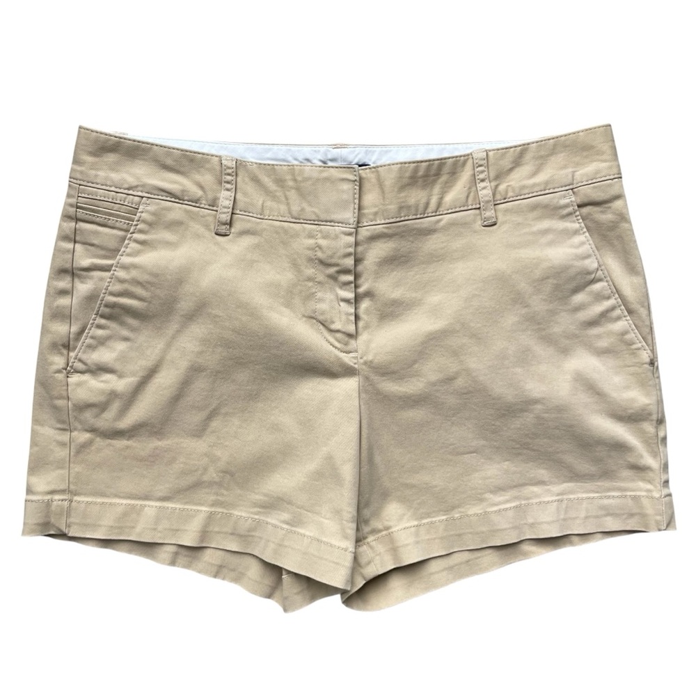 Land’s End Low Rise Shorts Size 6P Khaki Beige